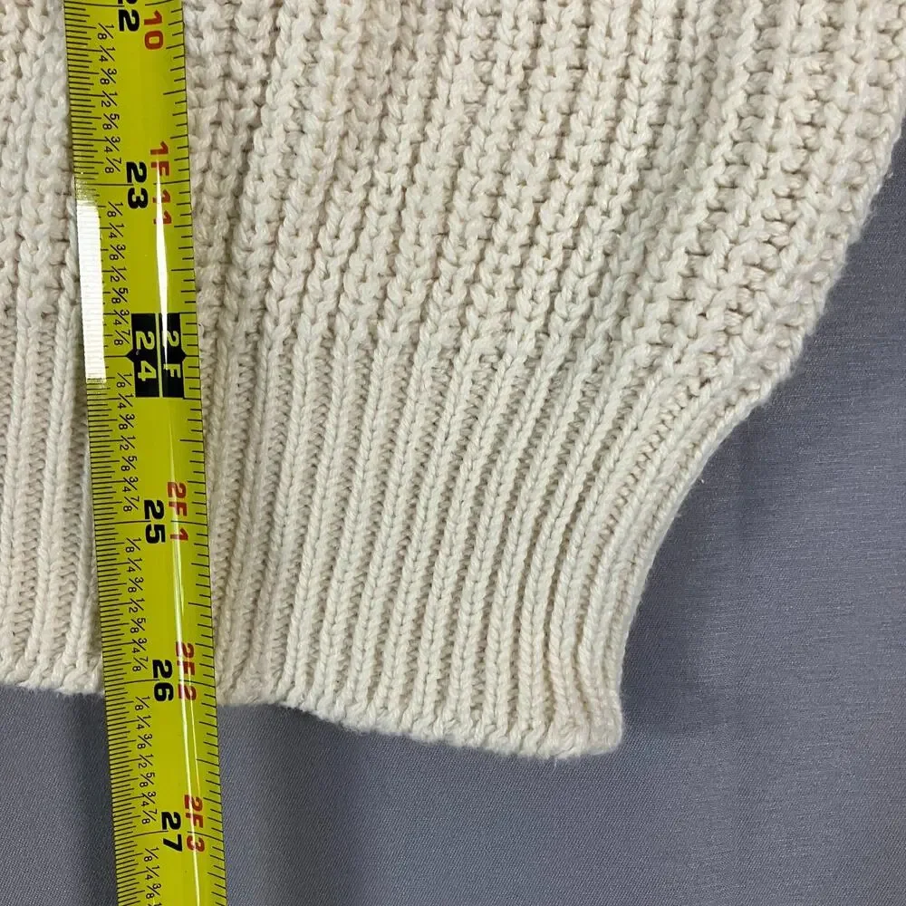 Harvard The Coop Sweater Men’s Large Cream Cotton‎ Crewneck Made in USA College